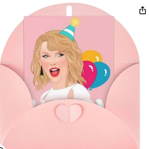 2 Taylor Swift Happy Birthday Card Swiftie Gift Eras Tour - Picture 5 of 9